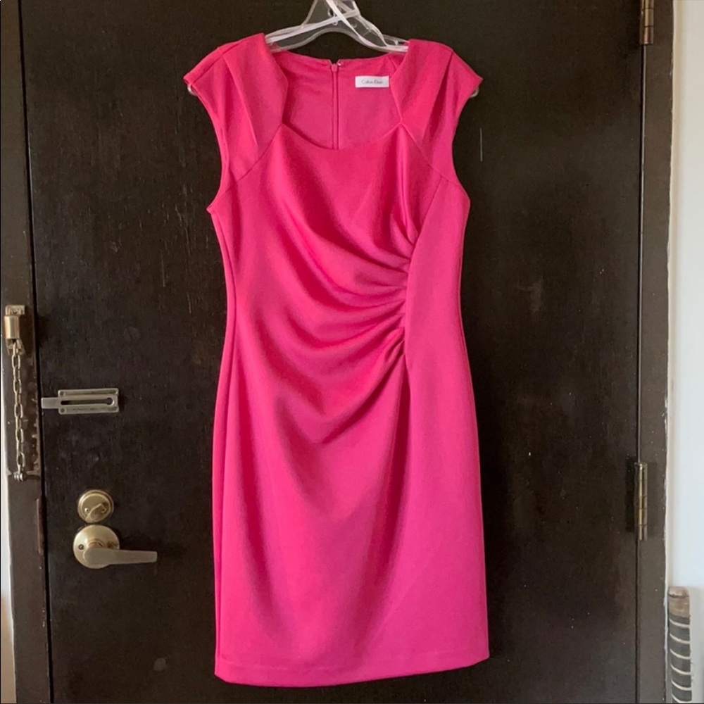 Calvin Klein Hot Pink Sleeveless Dress